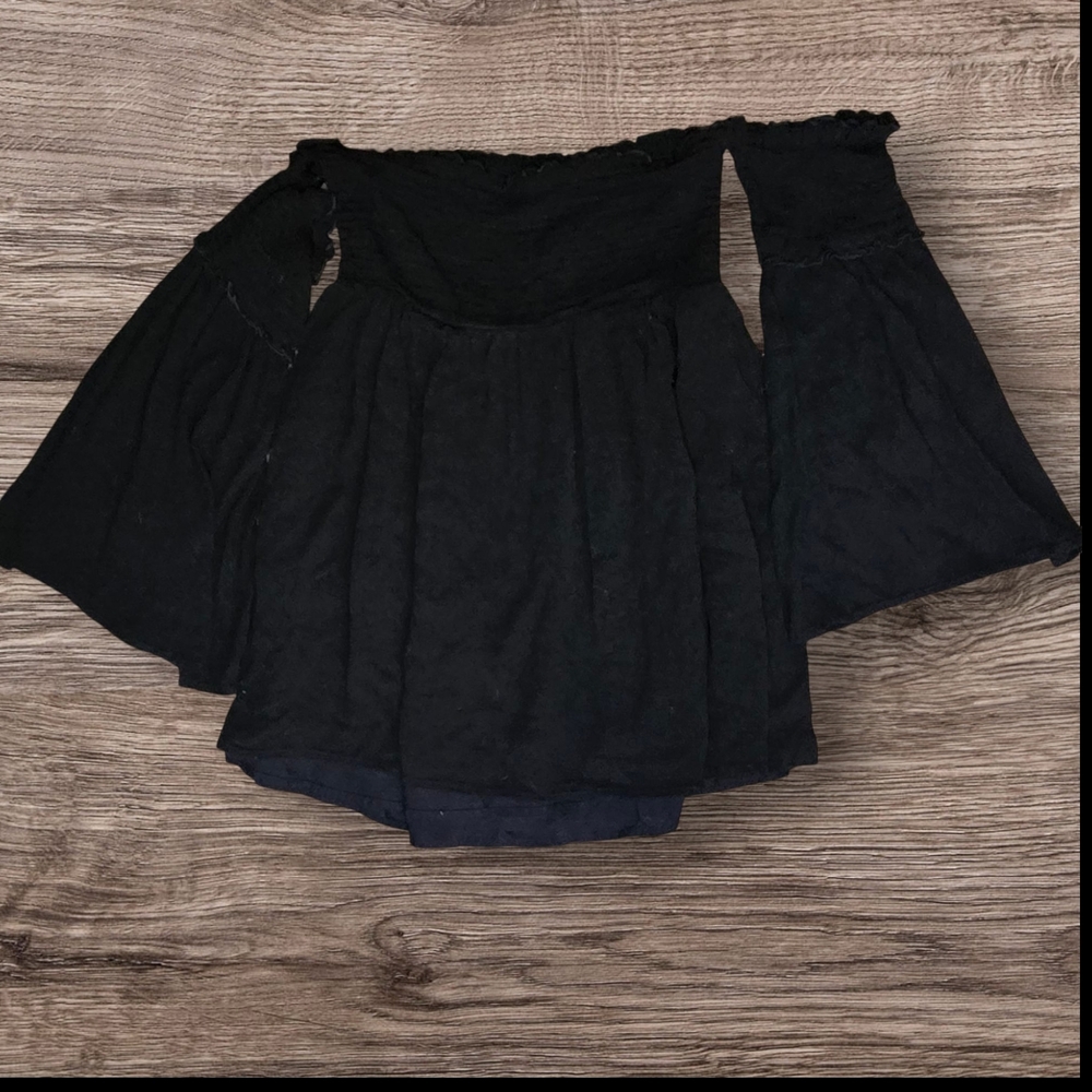 Elegant Black Off-Shoulder Top/dress
